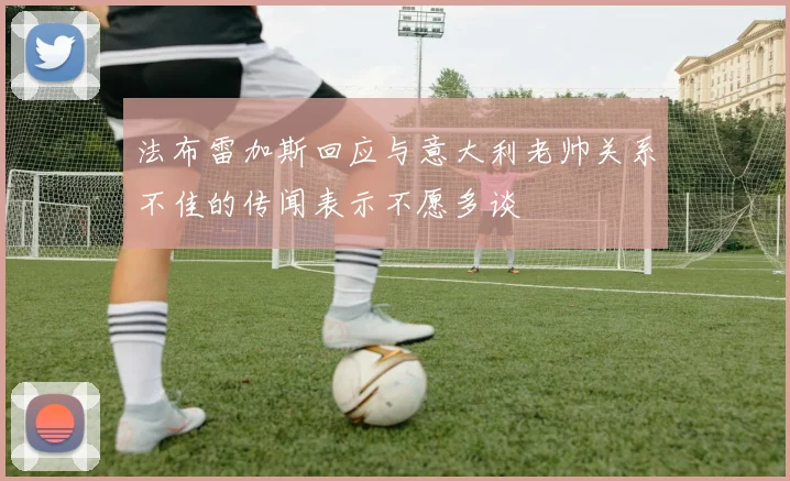 法布雷加斯回应与意大利老帅关系不佳的传闻表示不愿多谈